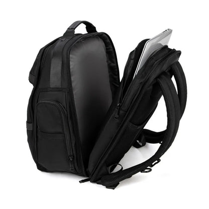 Black Multi-Pocket Business Laptop Backpack