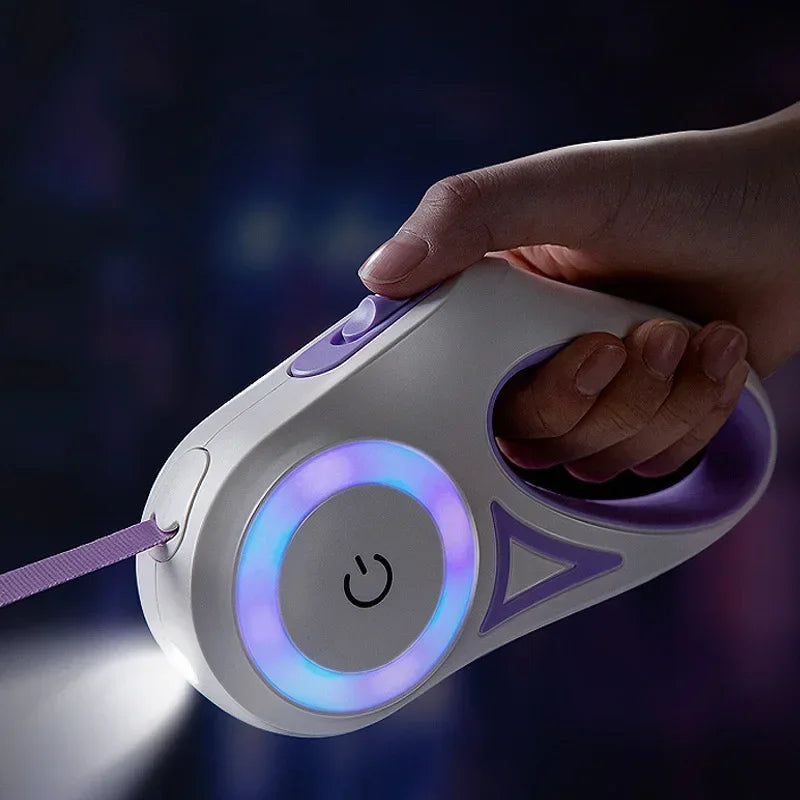 LED Luminous Retractable Dog Leash
