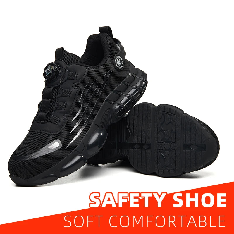 Steel Toe Outdoor Work Shoes. Shock Absorption Running Shoes
