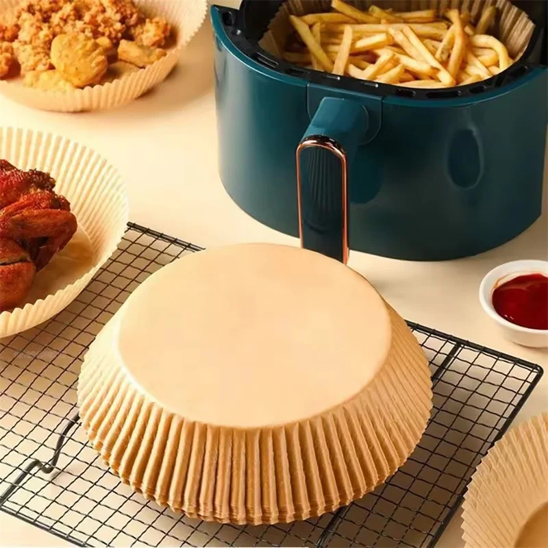 50/100Pcs Non-Stick Air Fryer Disposable Paper Inserts