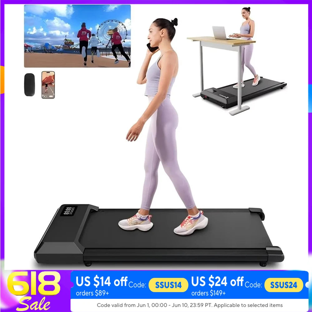 Treadmill for Small Spaces with APP & Remote Control