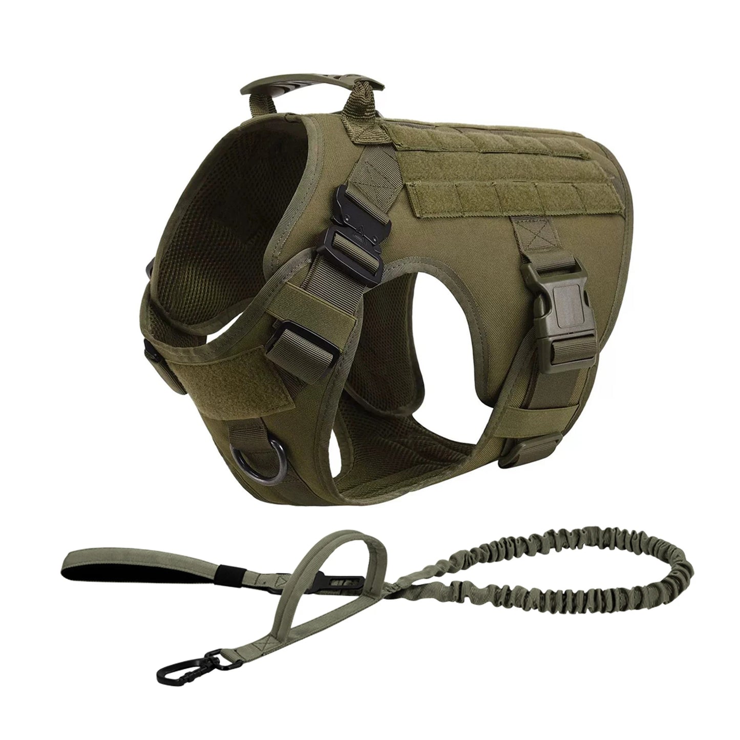 Tactical Dog Harness, Collar, and Leash