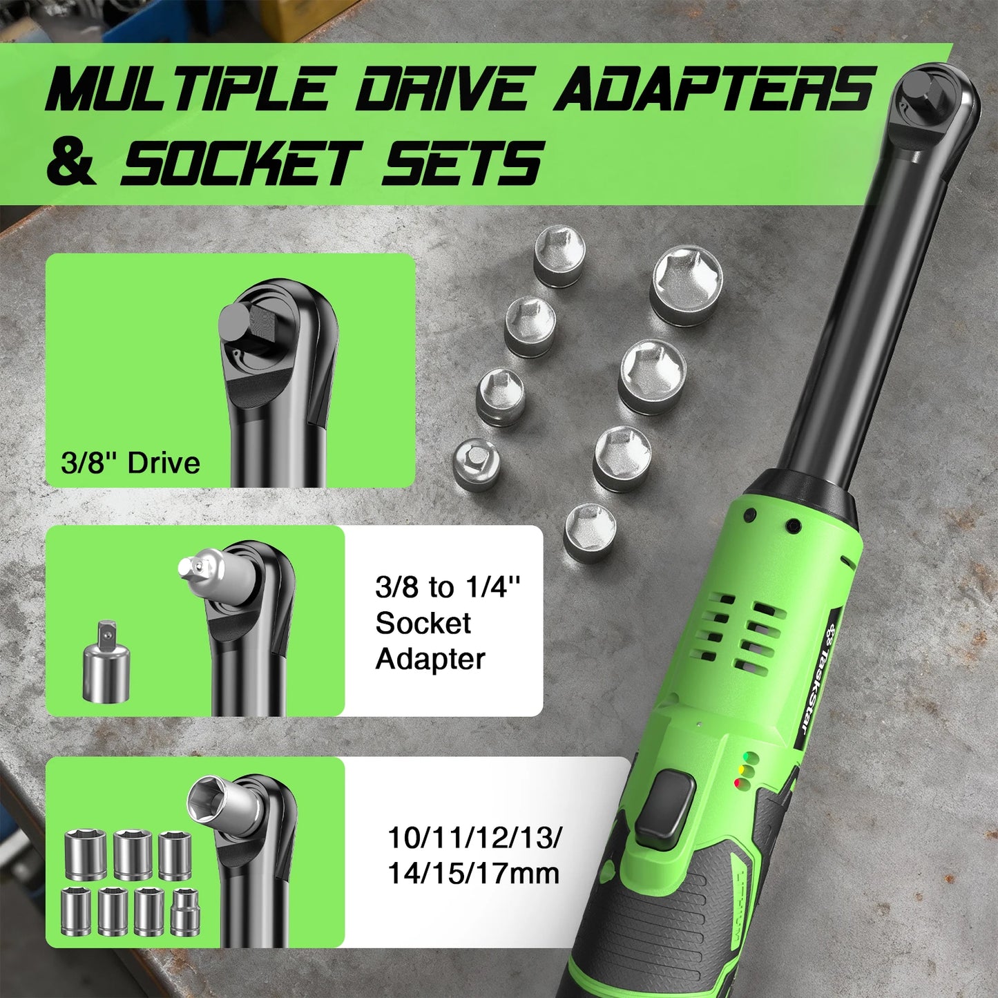 TaskStar 2.0Ah Li-ion Battery Ratchet Wrench