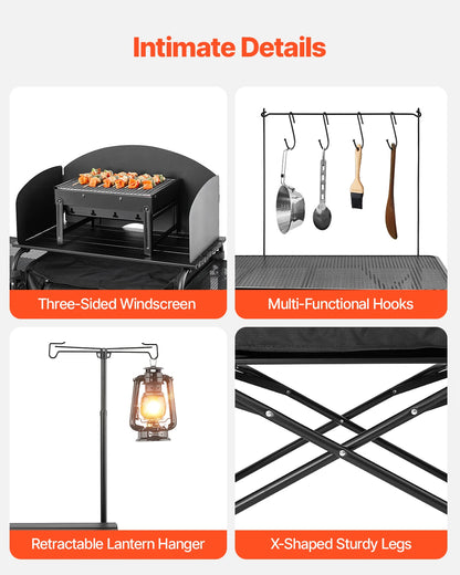Camping Kitchen Table  with Carrying Bag,