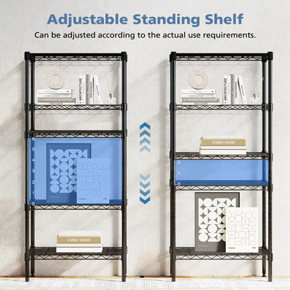3-5 Tier Metal Wire Adjustable Storage Shelves
