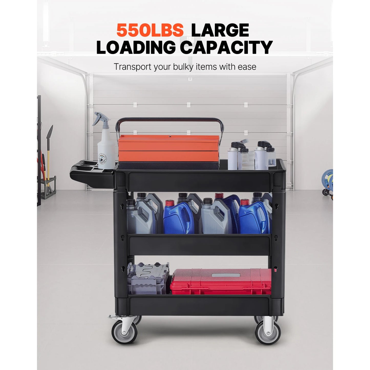2 or 3 Shelf Utility Service Cart