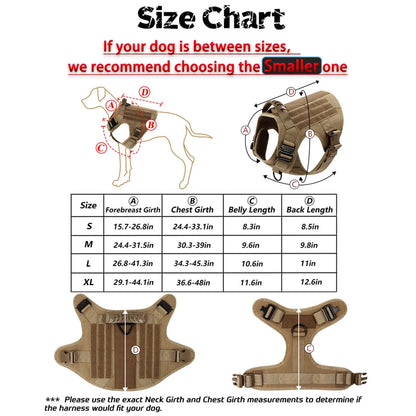 Large Dog Harness, Collar and Leash Set for Training and Walking
