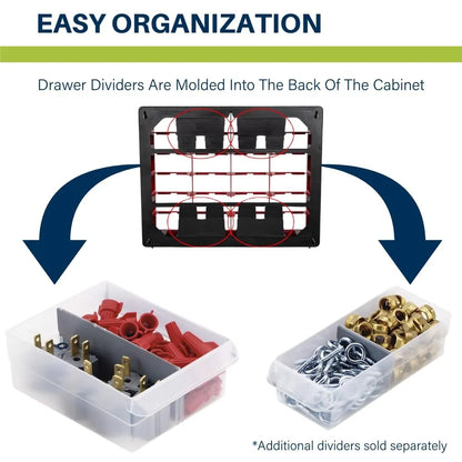44-Drawer Storage Cabinet for Garage Organization
