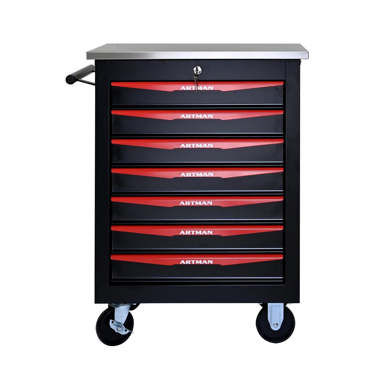 7 Drawer Rolling Tool Box, Heavy Duty, Lockable