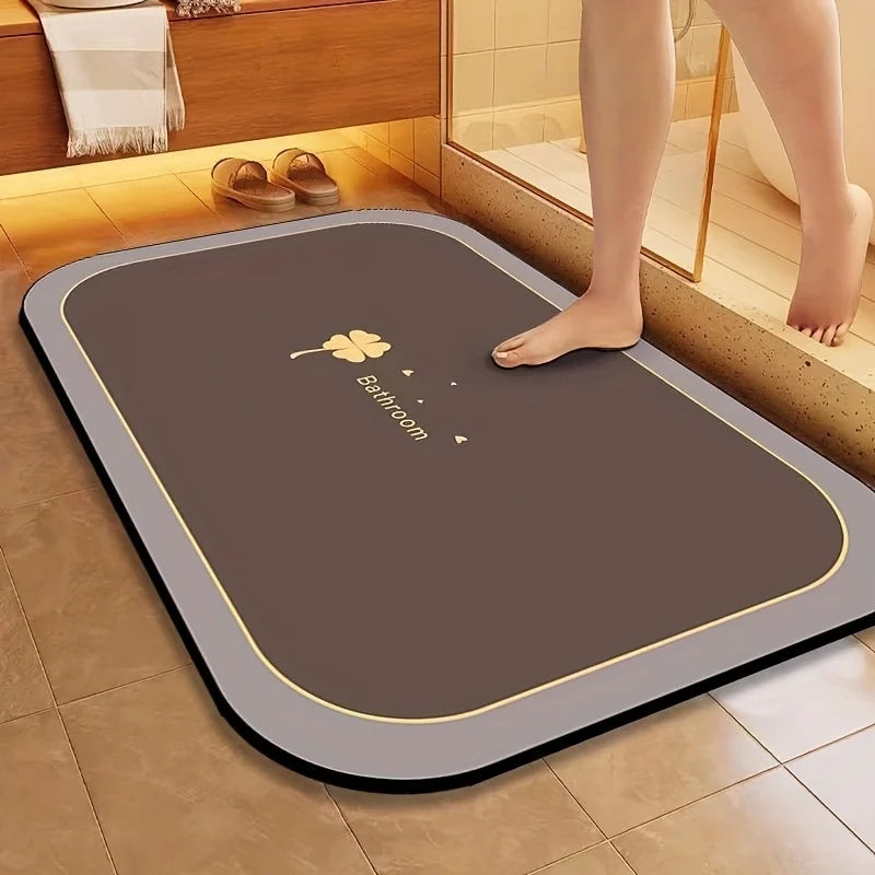 Quick Dry ,Super Absorbent, Non-slip Bath Mat