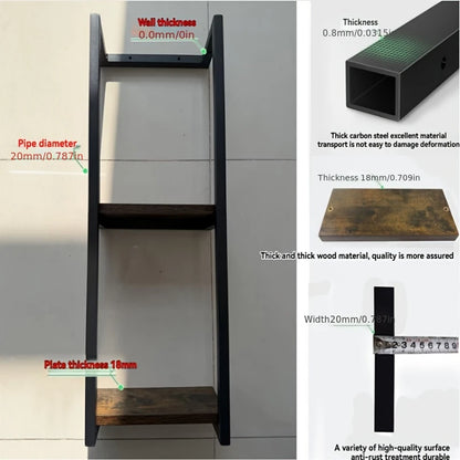 2-layer carbon steel wall-mounted towel rack,