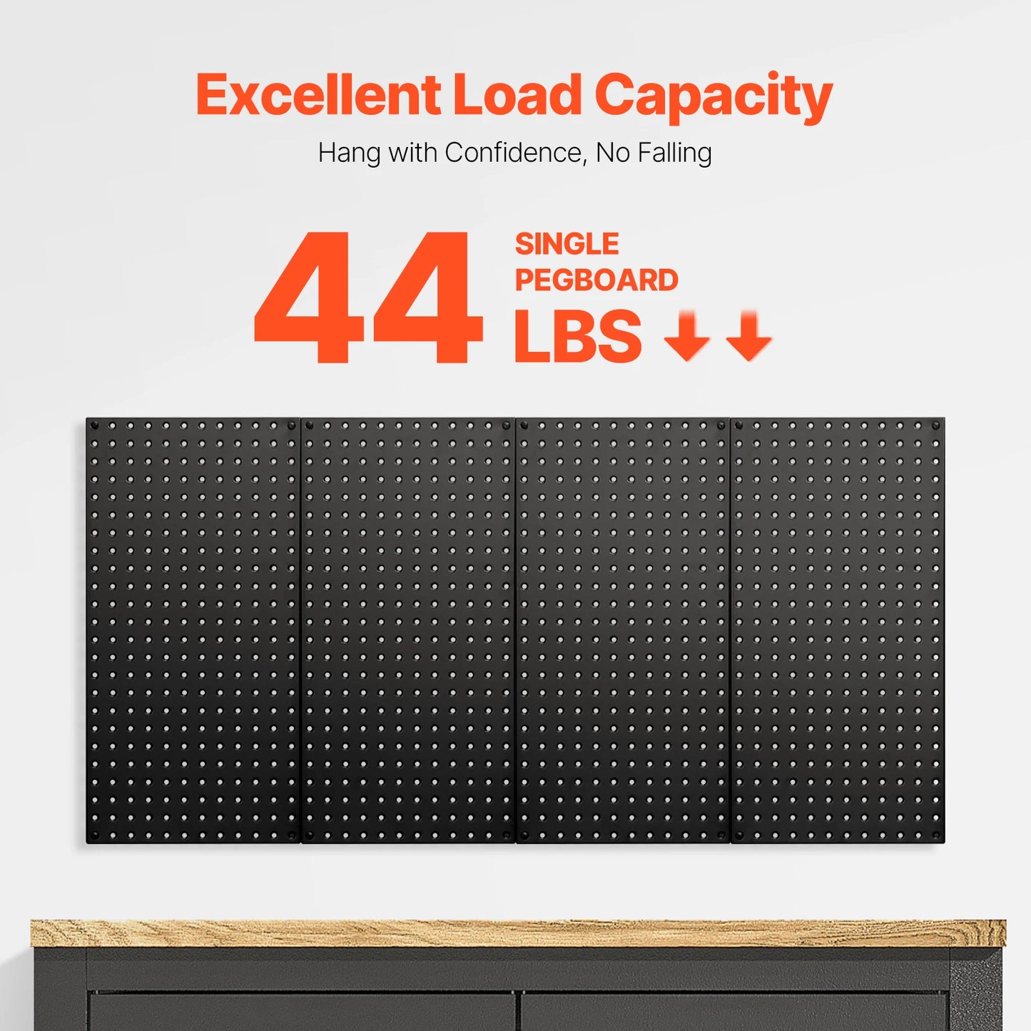 24"x12" 4pcs Metal Pegboard Panels