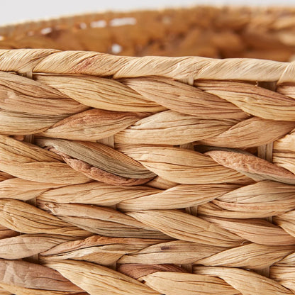 Natural Hyacinth Basket w/Lid for Bathroom, Pantry, or Nursery