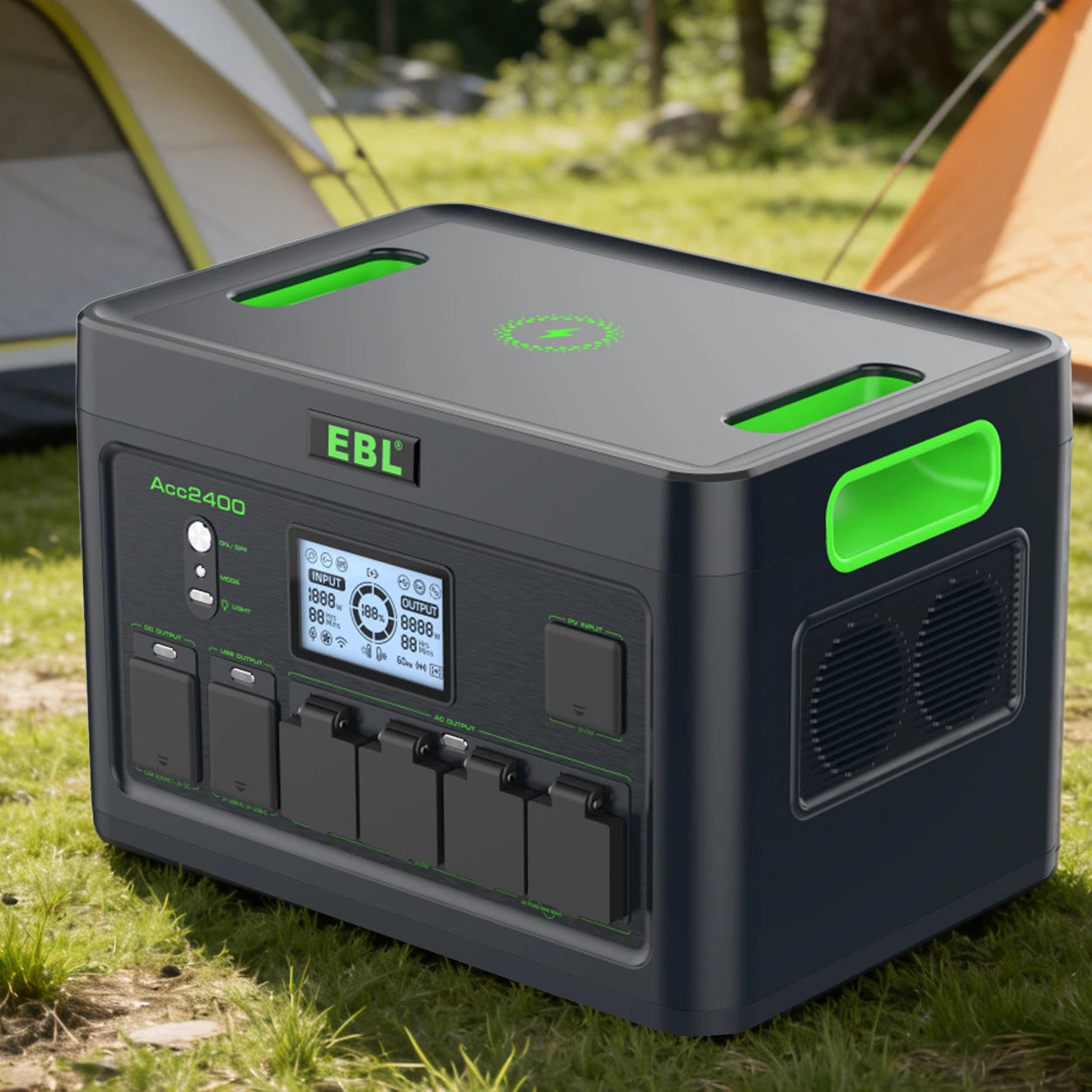 2400W Portable Power Generator AC Backup Battery