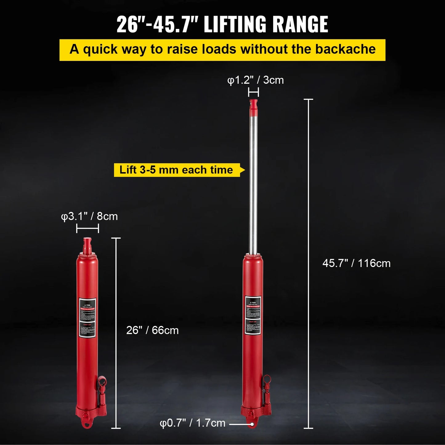 8 Ton Hydraulic Ram Replacement for Shop Cranes