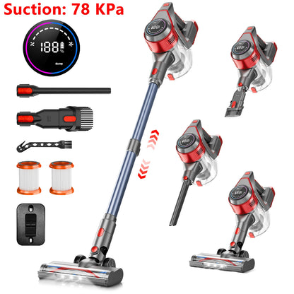 Cordless Handheld Vacuum Cleaner with High Power Suction, Wet and Dry