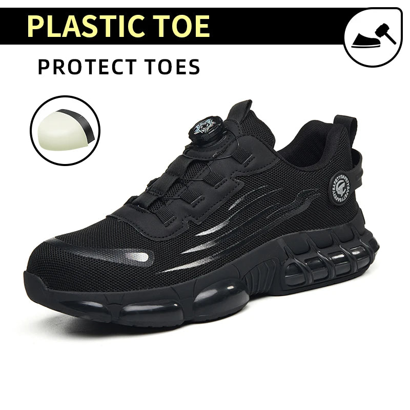 Steel Toe Outdoor Work Shoes. Shock Absorption Running Shoes