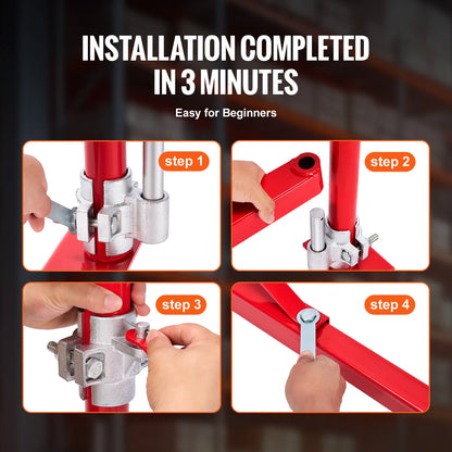 Electric Hoist, Swing Arm Support, w/Steel Hoist Frame, 180° Rotation