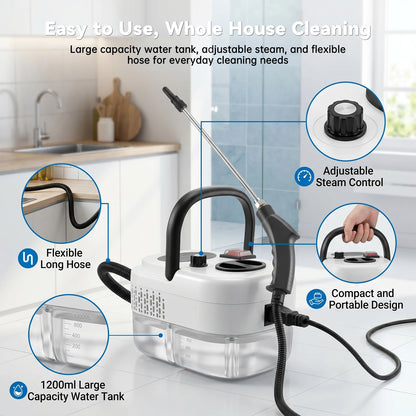 2500W Portable Handheld Steam Cleaner