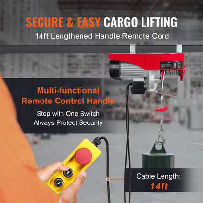 200-800kg Electric Hoist with Remote Control