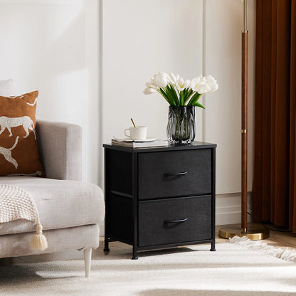 Set of 2 Bedside Nightstand w/2 Drawers