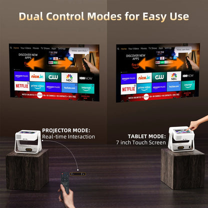 Touchscreen Projector 1080P HD with WiFi for Home Theater