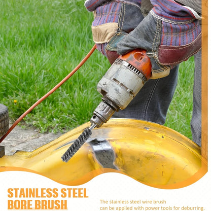 5 Pieces Hexagonal Shank Stainless Steel Wire Brush