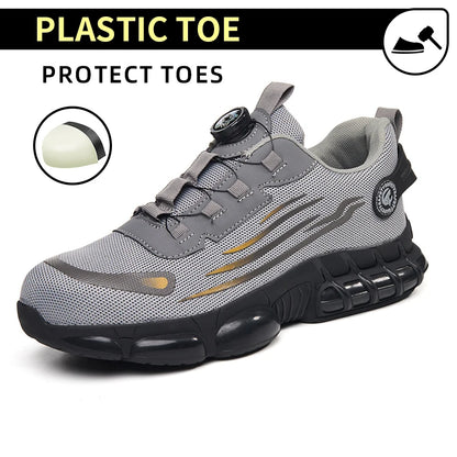 Steel Toe Outdoor Work Shoes. Shock Absorption Running Shoes