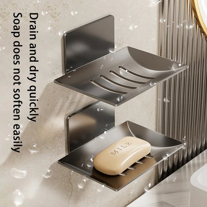 Wall Mounted Black Carbon Steel Soap Dish