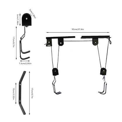 Bike Hoist, Ceiling Mount Retractable Storage