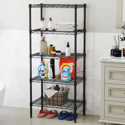 3-5 Tier Metal Wire Adjustable Storage Shelves