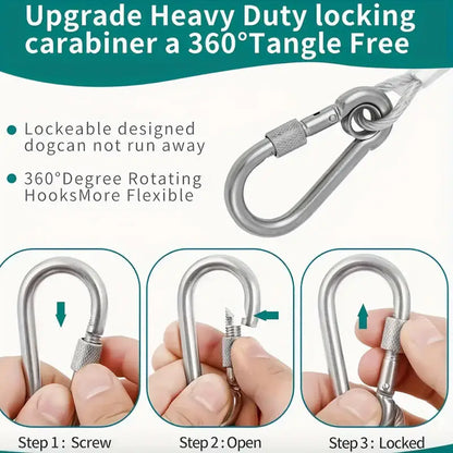 Double Cleat Dog Tie Out Cable