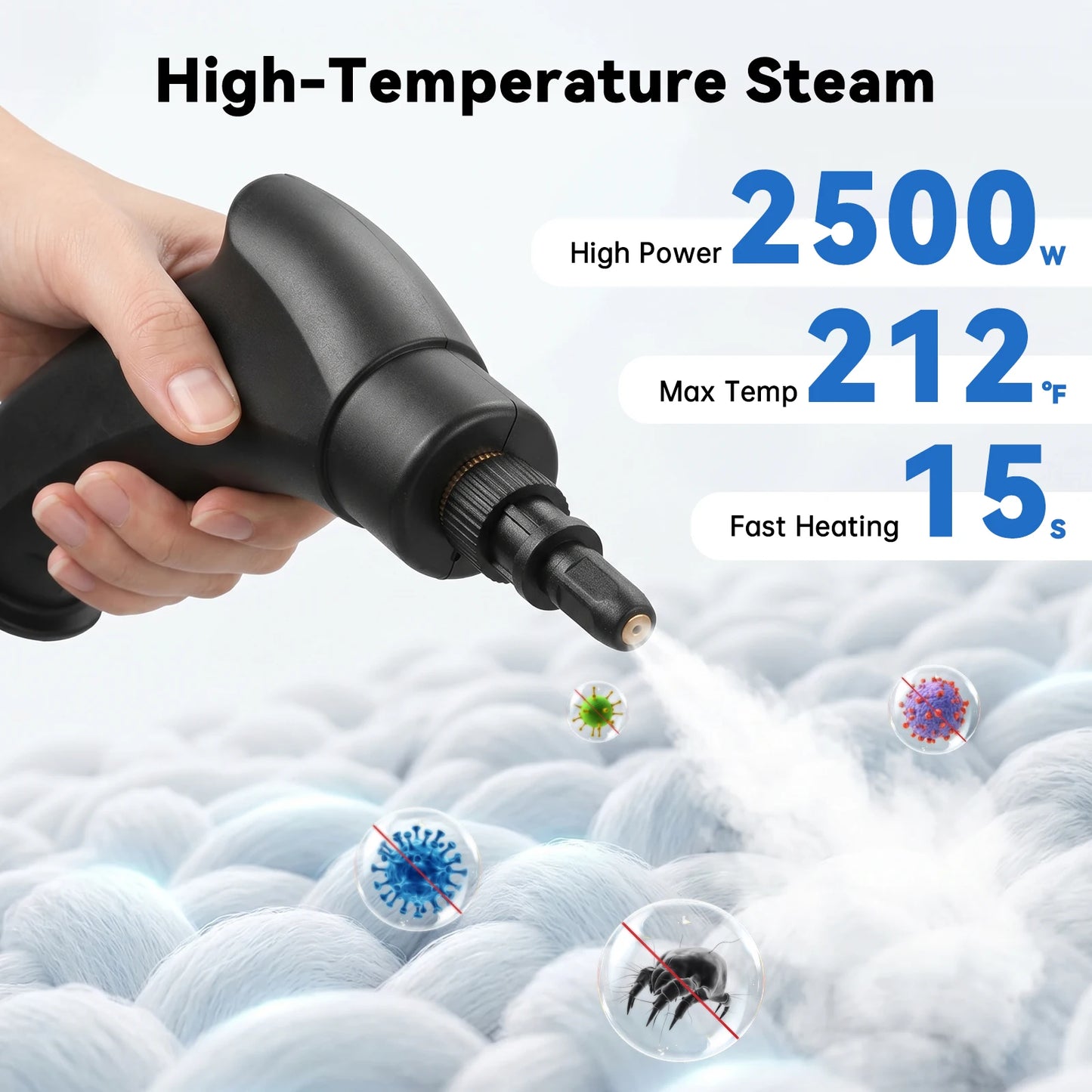 2500W Portable Handheld Steam Cleaner
