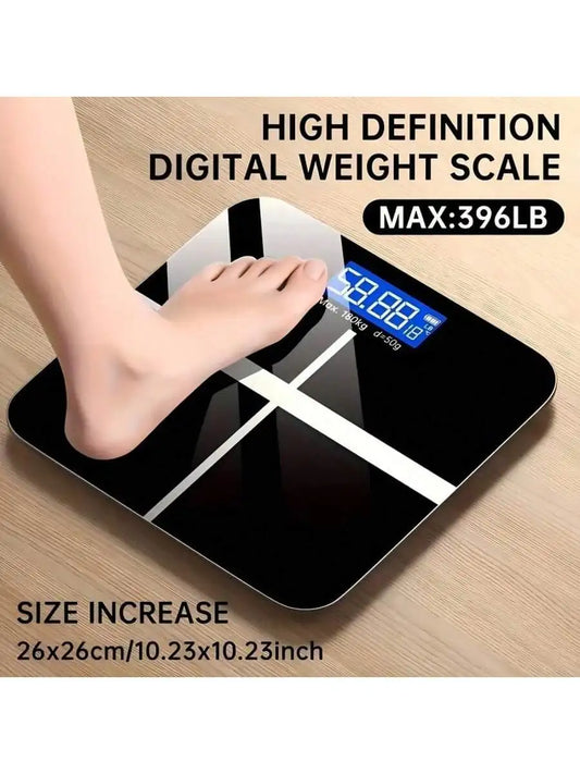 Body Fat Bathroom Scale with Tempered Glass 390 lbs Capacity