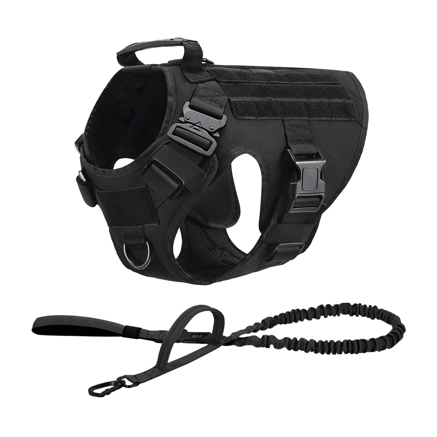 Tactical Dog Harness, Collar, and Leash
