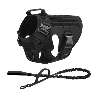 Tactical Dog Harness, Collar, and Leash