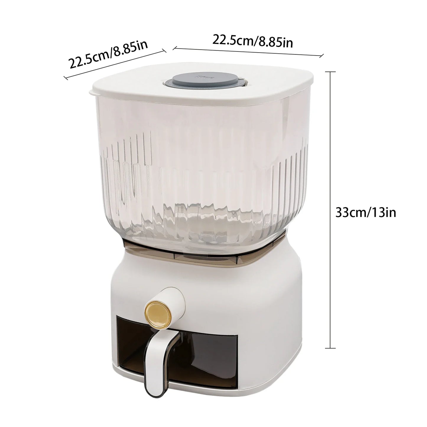 Rice Dispenser with Sealed Storage