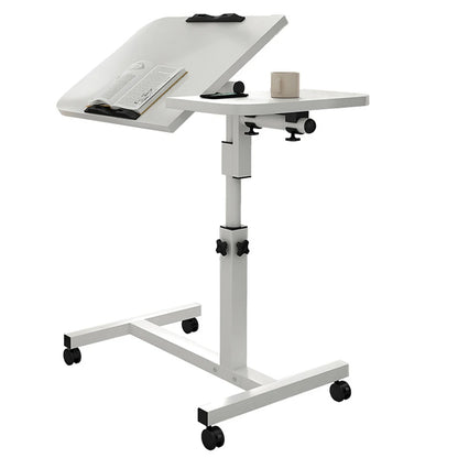 Overbed Table With Wheels, Adjustable Height