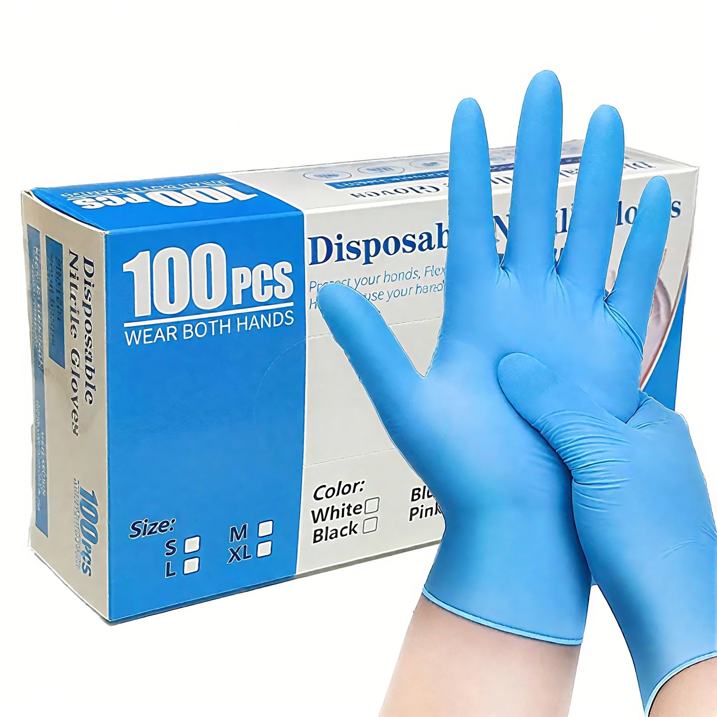 White Nitrile Gloves Perfect for Kitchen & Gardening