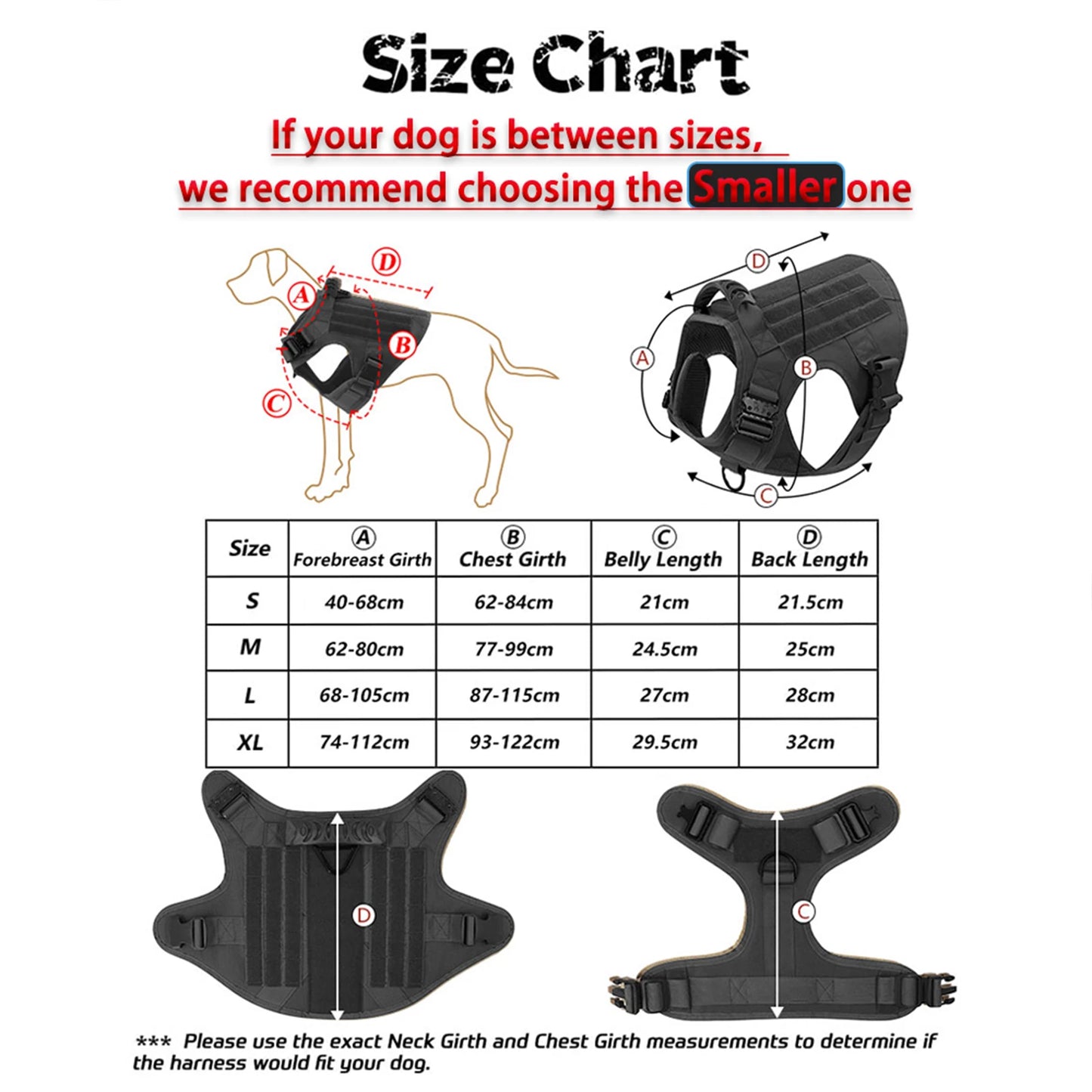 Tactical Dog Harness, Collar, and Leash