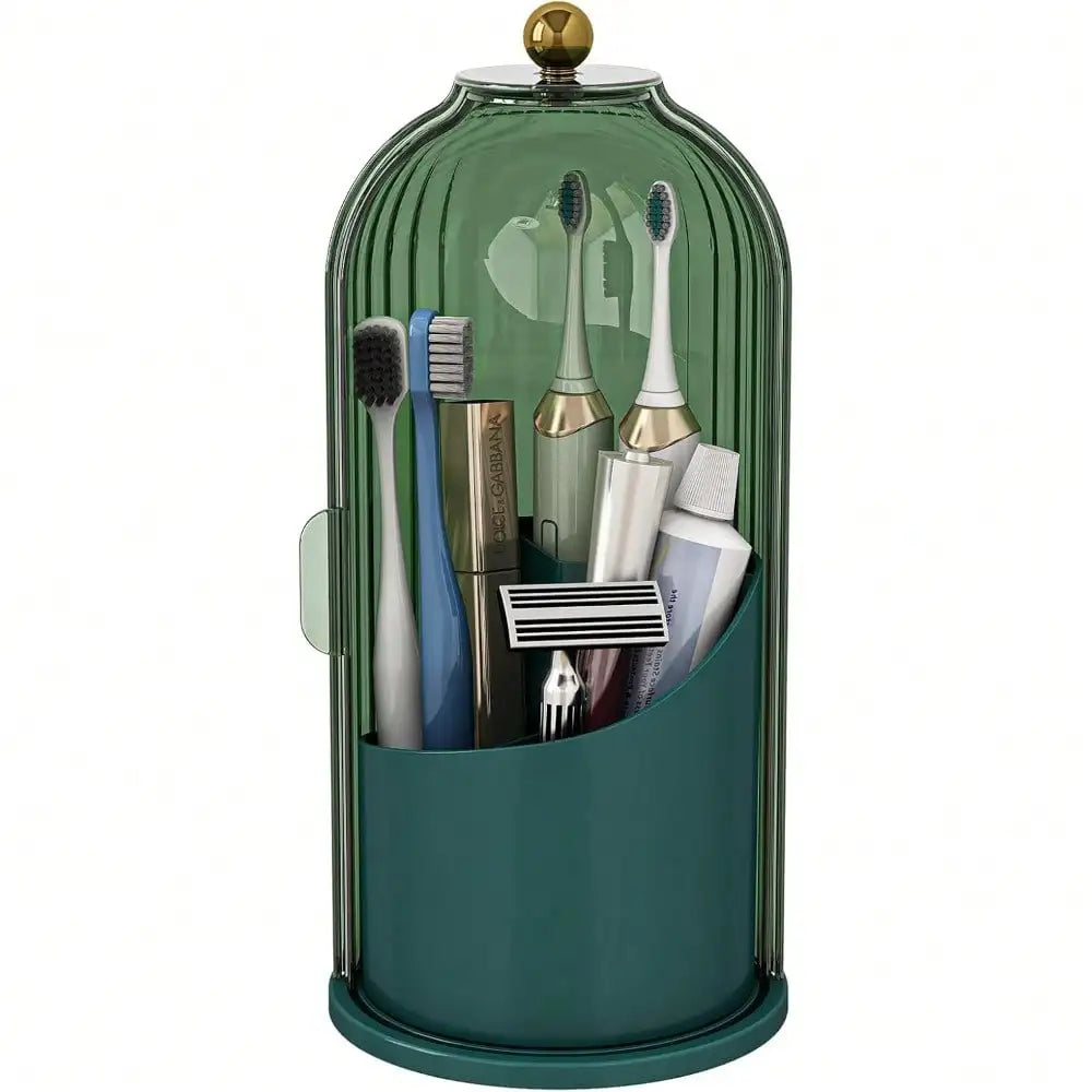 Rotating Electric Dustproof Toothbrush & Toothpaste Holder