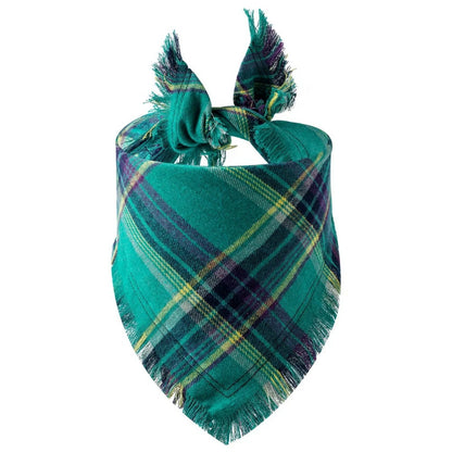Dog Bandana Classic Plaid Scarf