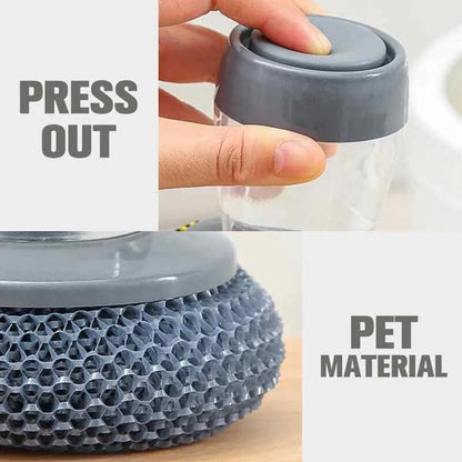 1pc Portable Kitchen Soap Dispensing Brush