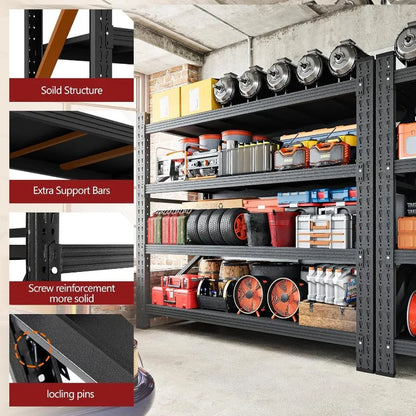 Storage w/4 Shelves, 48" Wide, 3K LB Capacity