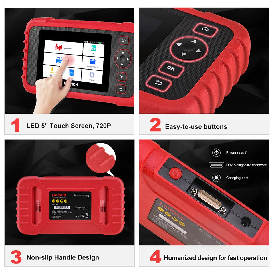 LAUNCH X431 CRP123X Car OBD2 Diagnostic Tools Obd2 Scanner Engine ABS Airbag SRS AT Code Reader Free Update Automotive Tools