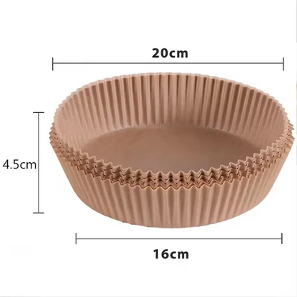 50/100Pcs Non-Stick Air Fryer Disposable Paper Inserts