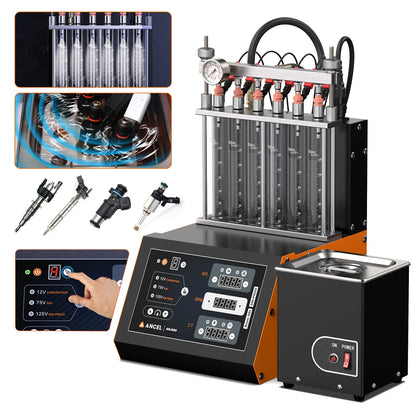 6-Cylinder GDI, EFI, FSI, Ultrasonic Fuel Injector Cleaner