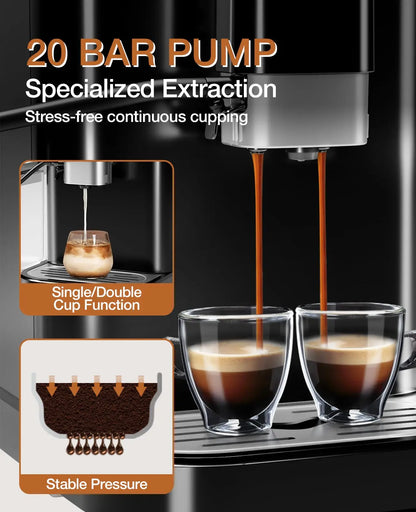 Fully Automatic Espresso Machine w/Grinder