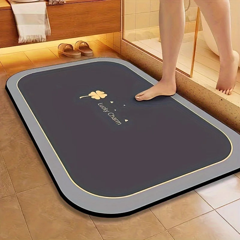 Quick Dry ,Super Absorbent, Non-slip Bath Mat
