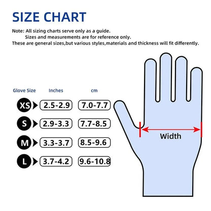 20/50/100PCS Black Nitrile Disposable Gloves